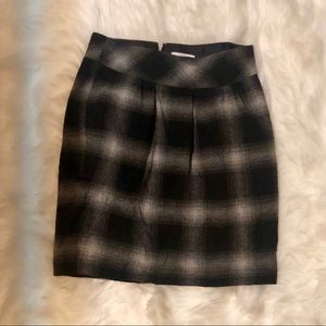 Black and Gray Plaid skirt